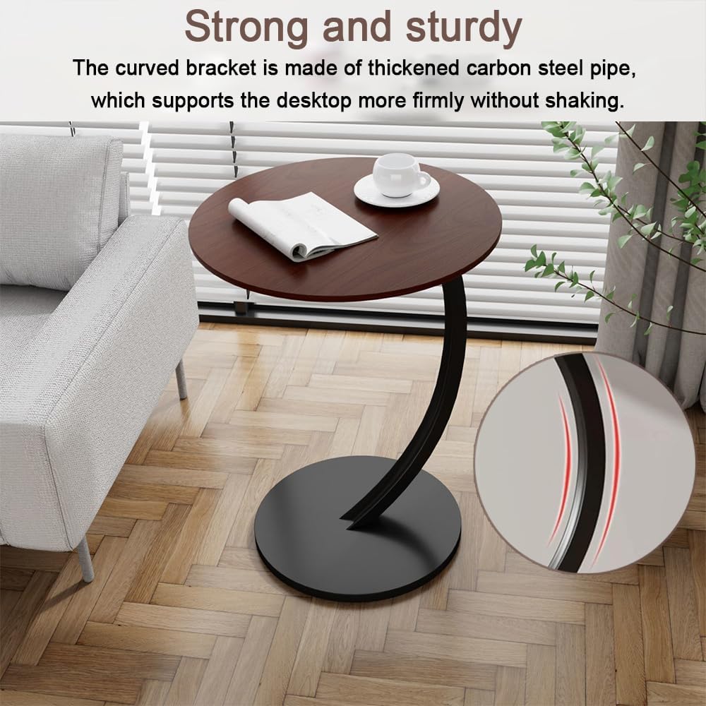 Small Side Table End Table,c Table Bed Table,Round Sofa Side Table,Side Tables for Living Room, Small Space, Ledroom