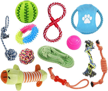 12 Pcs Dog Rope Toys Set